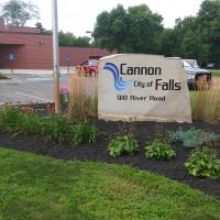 City of Cannon Falls sign in front of City Hall