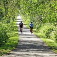 Bikers on Cannon Valley Trail