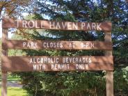 Troll Haven Park Sign